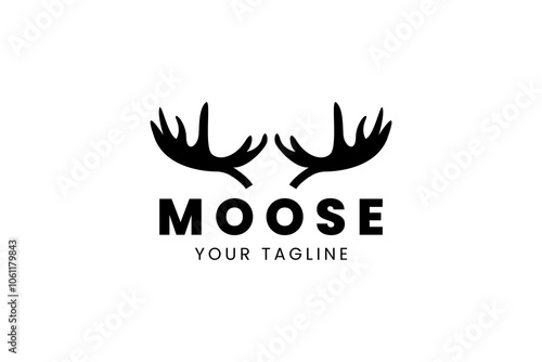 moose logo vector icon illustration
