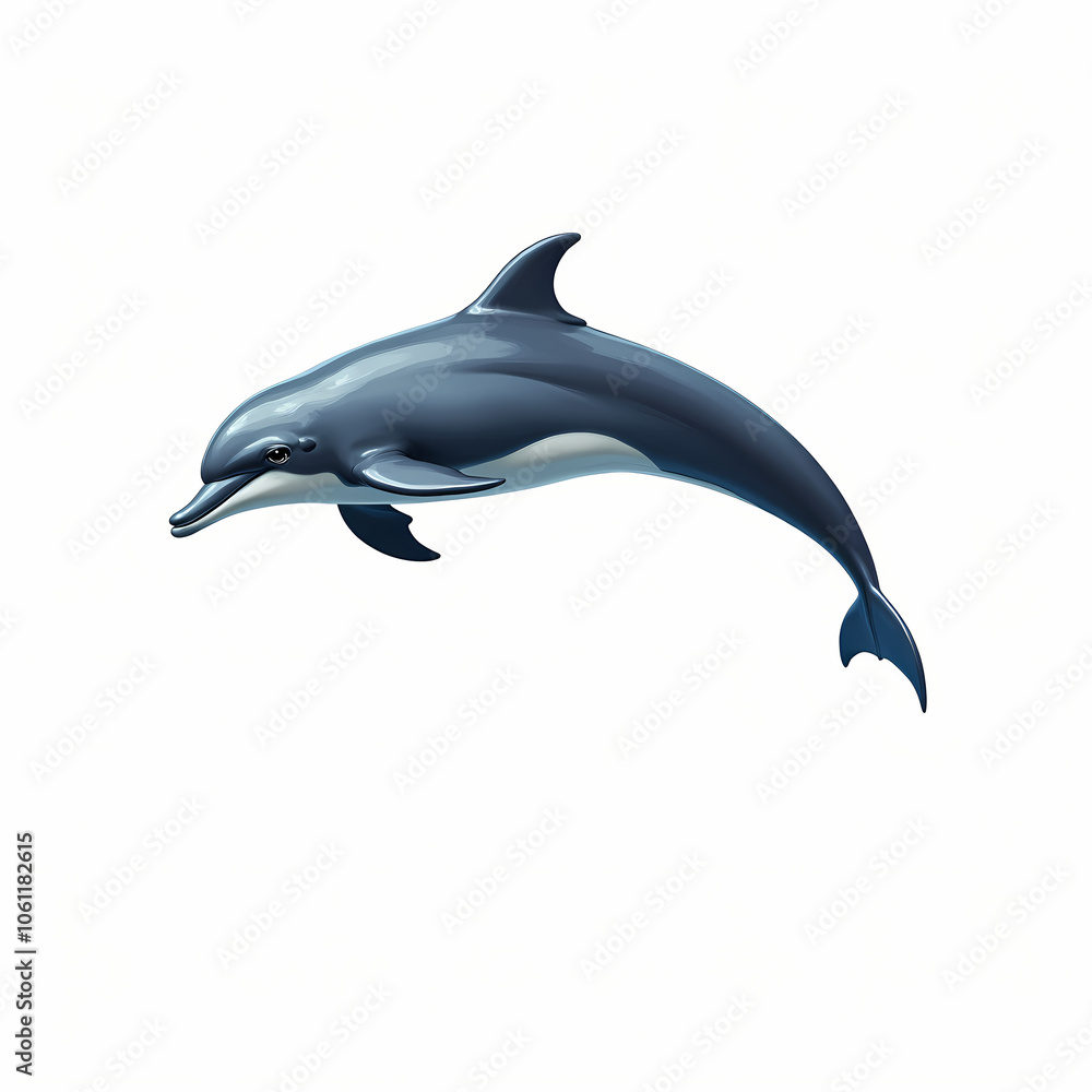 Obraz premium dolphin isolated on white background