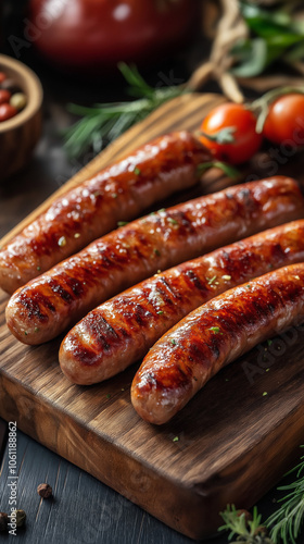 sausages on a barbecue