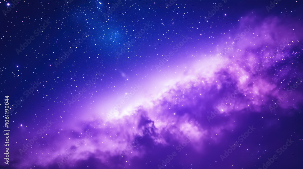 Infinite Night Sky with Cosmic Clouds and Stars in Midnight Purple and Lavender Tones, a Dreamlike Galaxy Scene Infinite Night Sky with Cosmic Clouds and Stars in Midnight Purple and Lavender Tones, a Dreamlike Galaxy Scene