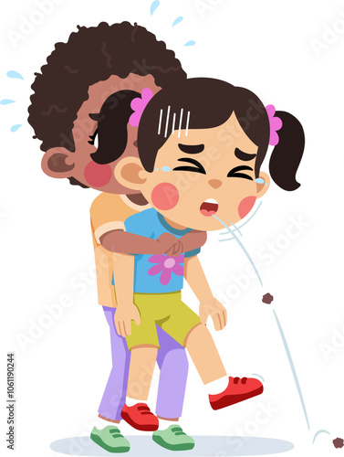 Kid Helping Saving a Choking Friend