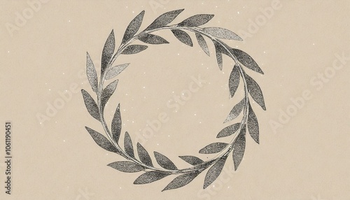 Elegant Leaf Wreath Design