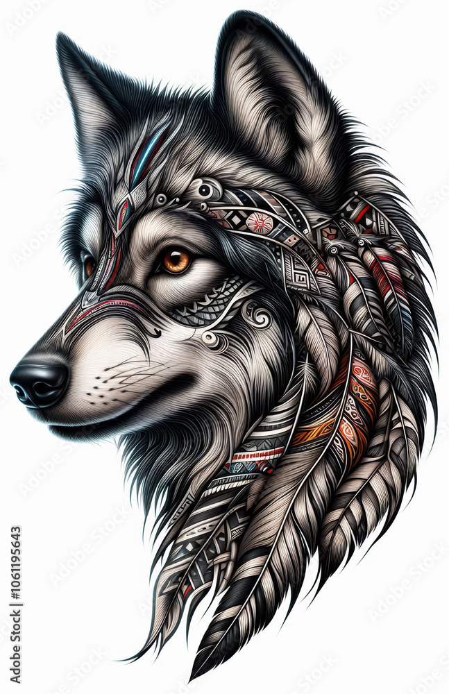 TRIBAL TATOO トライバル タトゥ 狼 wolf TRIBAL TATOO トライバル タトゥ 狼 wolf