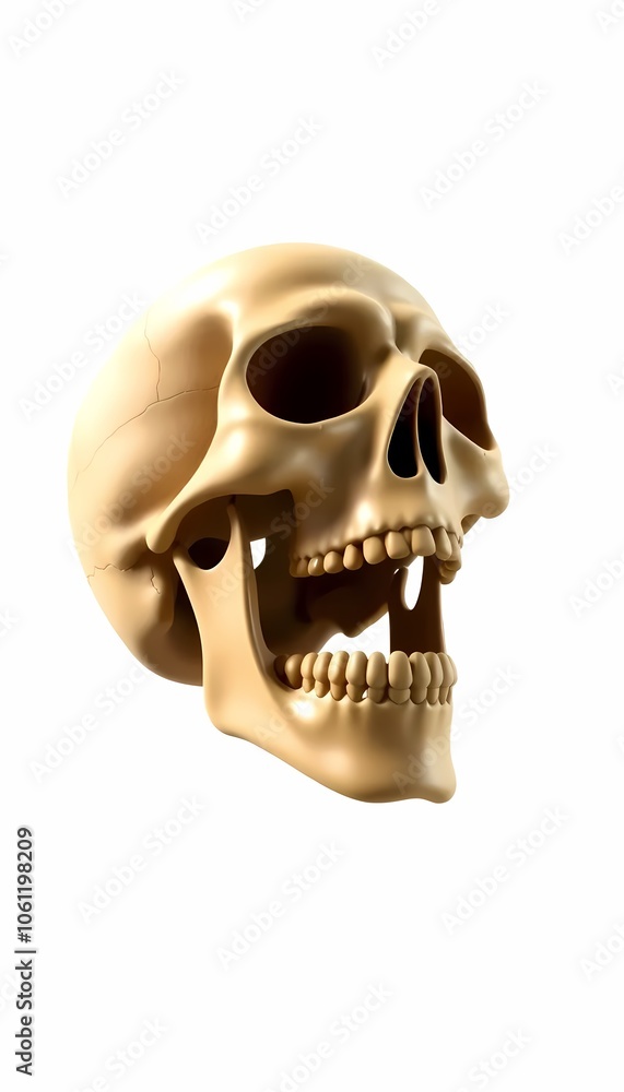 Obraz premium Skull Model with Open Mouth