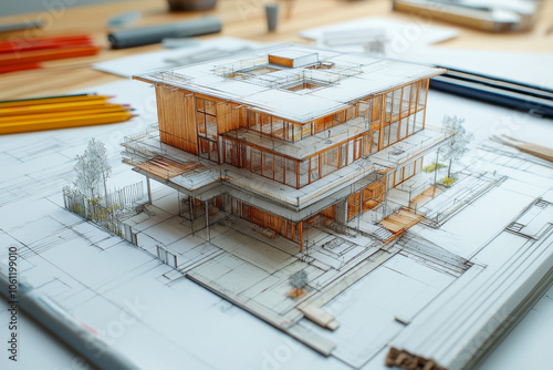 Architects and Engineers Collaborating on a Design Concept