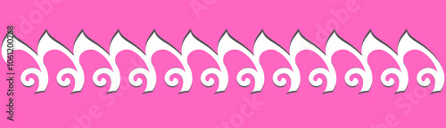 Laser cut Native border . ornate pattern for wood carving, template, interior decor, fretwork. Metal cutting . Swirl stencil cnc eps for paper art, card and more