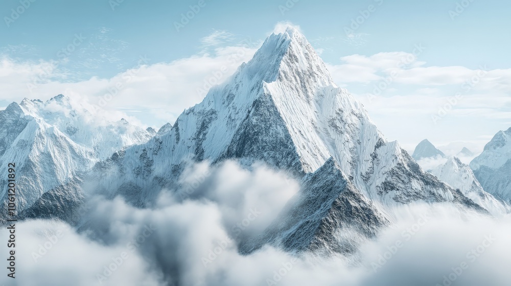 Majestic Mountain Range Shrouded in Air Pollution Majestic Mountain Range Shrouded in Air Pollution