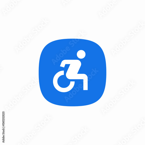 accessible forward icon sign vector