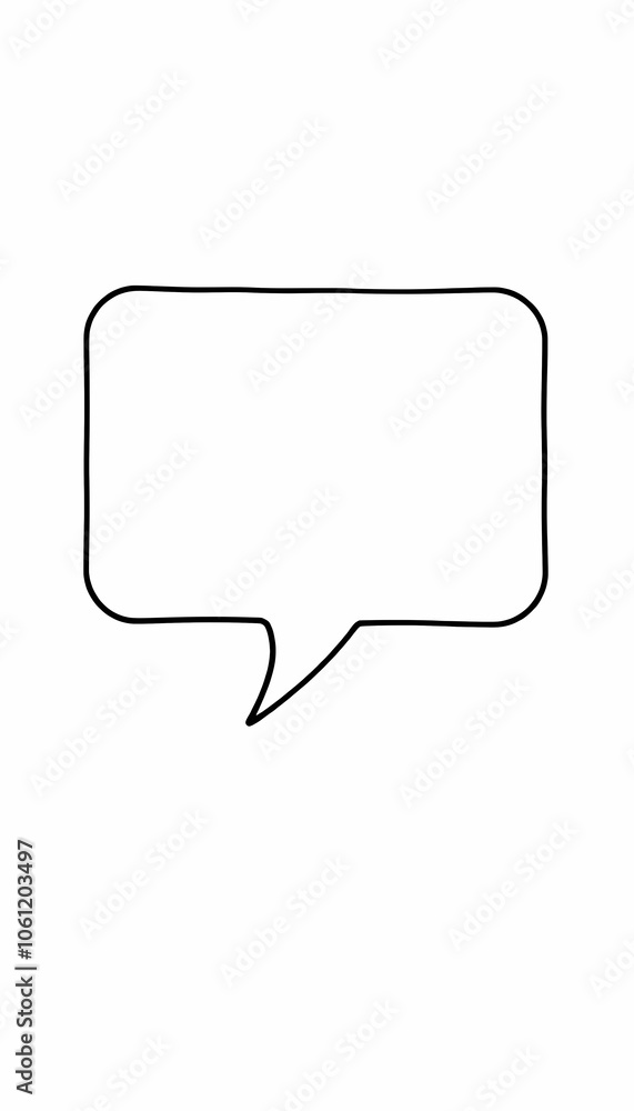 Speech Bubble on white Background Speech Bubble on white Background