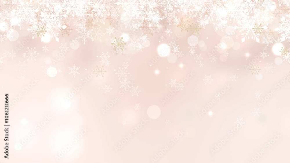 Pink Christmas with glittering snowflakes. Gold crystal and light background. New Year, celebration abstract bokeh background.(130) Pink Christmas with glittering snowflakes. Gold crystal and light background. New Year, celebration abstract bokeh background.(130)