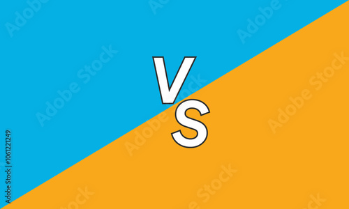 Modern versus battle background. Vs battle headline with lightning bolt. Competitions between contestants, fighters or teams. Vector illustration.