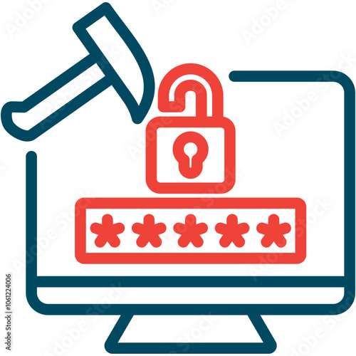 Brute Force Attack Icon