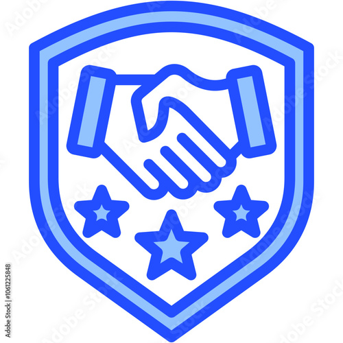 Golden Handshake Icon