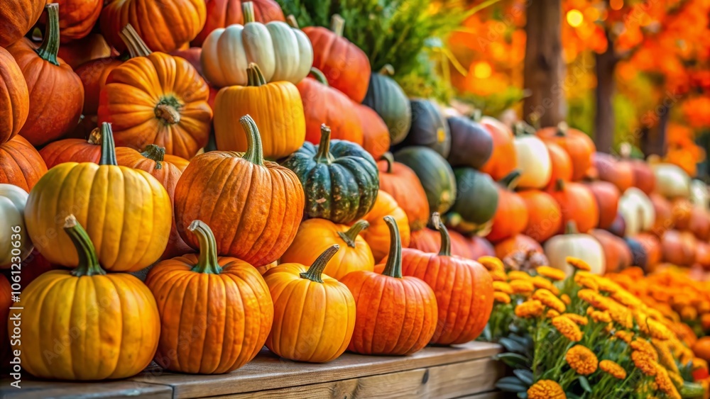 Stacked Pumpkin Decoration for Fall - Beautiful Autumn Display with Colorful Pumpkins, Perfect for Halloween and Thanksgiving, Cozy Outdoor or Indoor Decor Ideas Stacked Pumpkin Decoration for Fall - Beautiful Autumn Display with Colorful Pumpkins, Perfect for Halloween and Thanksgiving, Cozy Outdoor or Indoor Decor Ideas