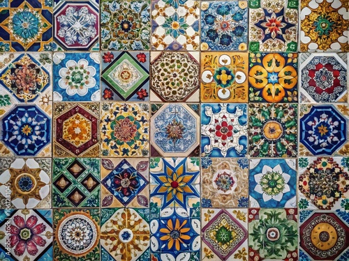 Stunning Aerial Photography of Intricate Ceramic Tile Patterns for Home Decor Inspiration and Design Ideas