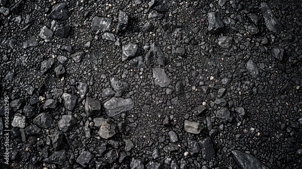 Black asphalt background or texture Black asphalt background or texture