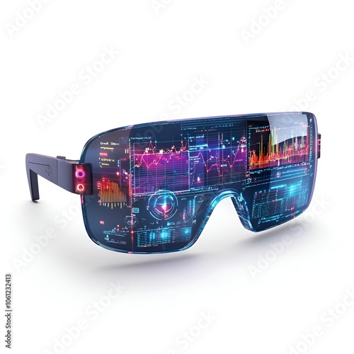 AR Glasses with Holographic Financial Data