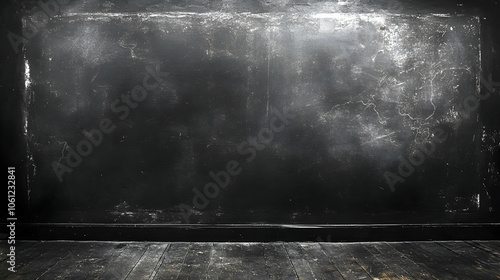 Black Wall and Floor Background Image