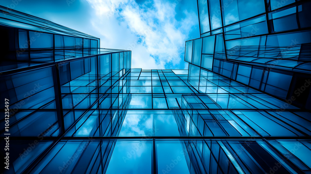 Glass Building Reflection Abstract Background Glass Building Reflection Abstract Background