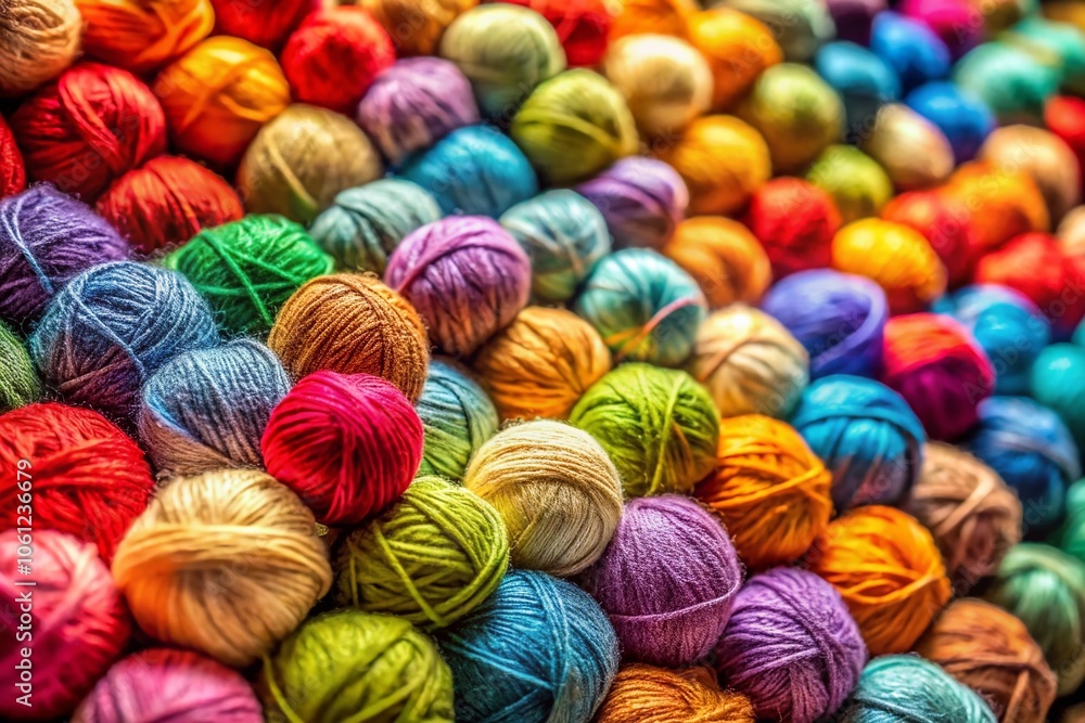 Vibrant Close-Up of Colorful Yarn Balls in a Craft Store - Perfect for Knitting and Crocheting Enthusiasts, Showcasing Textures, Patterns, and Crafting Supplies for Creative Projects Vibrant Close-Up of Colorful Yarn Balls in a Craft Store - Perfect for Knitting and Crocheting Enthusiasts, Showcasing Textures, Patterns, and Crafting Supplies for Creative Projects