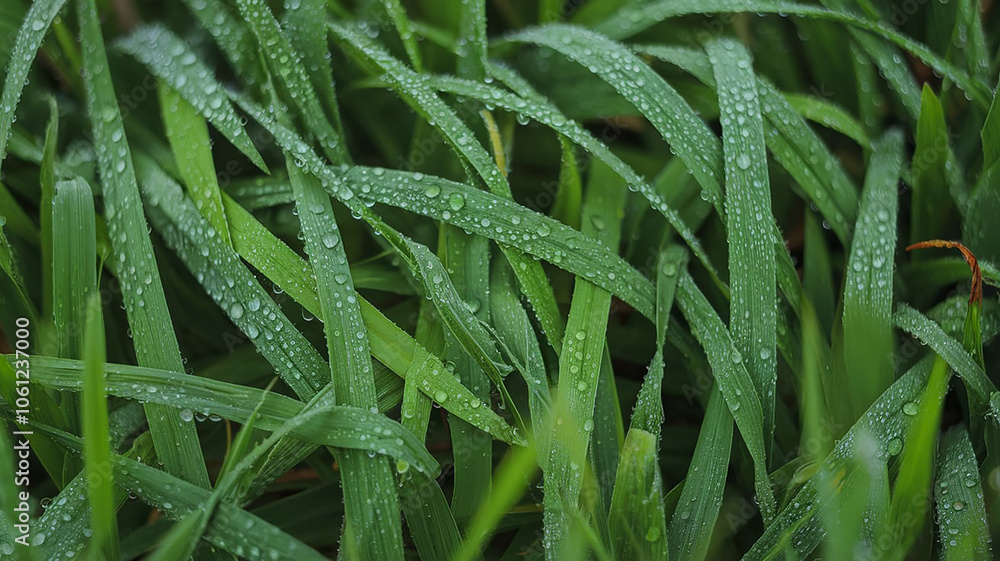 green grass with clear dew green grass with clear dew