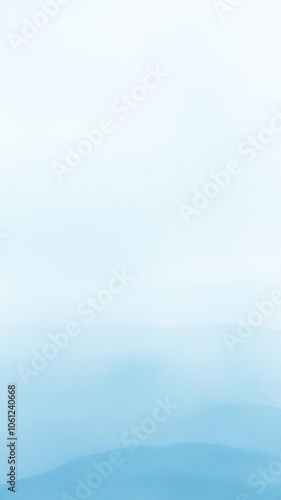 Abstract light blue watercolor background resembling a calm ocean, artistic, modern