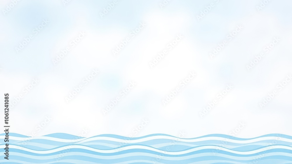 Abstract light blue watercolor background resembling soft waves, pastel, gentle, peaceful Abstract light blue watercolor background resembling soft waves, pastel, gentle, peaceful