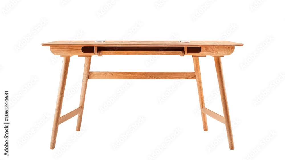 Wooden table, white isolate background Wooden table, white isolate background
