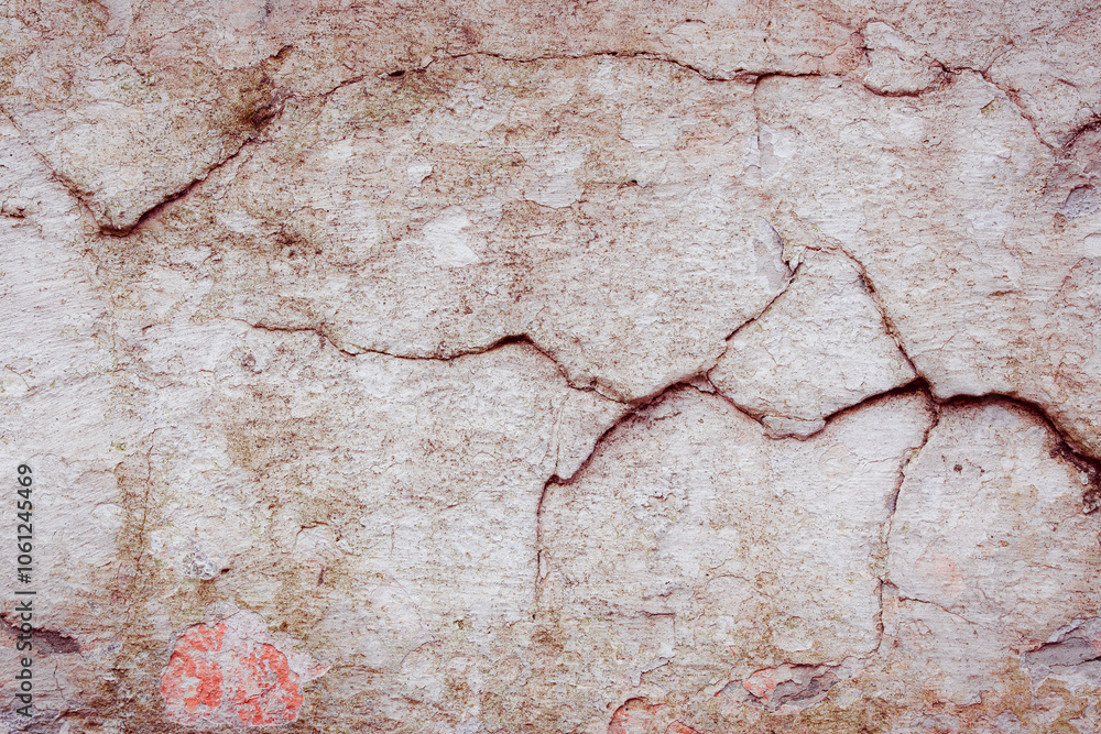 Obraz premium White concrete wall with natural defects. Fragment of the cement surface with natural texture. Monochrome palette of shades.