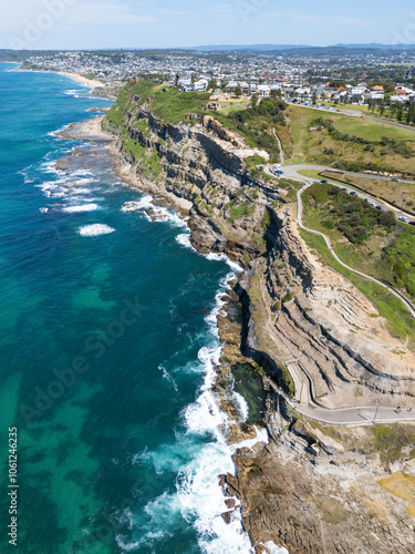 Aerial View - Bogey Hole - Newcastle Australia