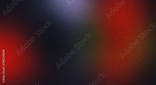 Abstract dark red purple blue green colour grainy gradient backdrop design. Soft noisy color flow shaped gradient texture. Vibrant colors flow, website header design, poster, banner