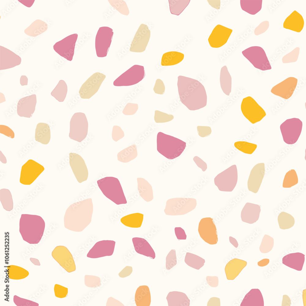 Abstract Pattern with Vibrant Pastel Spots and Shapes Abstract Pattern with Vibrant Pastel Spots and Shapes