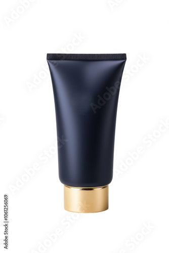Elegant Black Tube with Gold Accent for Beauty Products