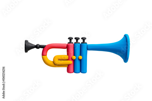 Colorful Toy Trumpet for Kids' Playtime Fun
