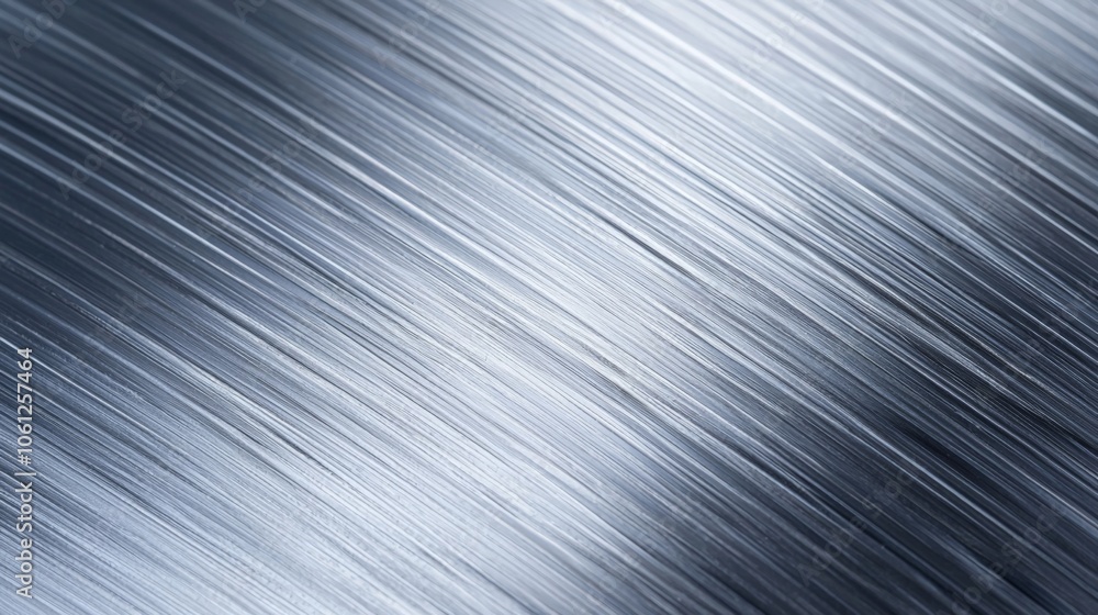 A close-up view of brushed metal texture, showcasing a sleek, shiny surface with subtle linear patterns and a smooth appearance. A close-up view of brushed metal texture, showcasing a sleek, shiny surface with subtle linear patterns and a smooth appearance.