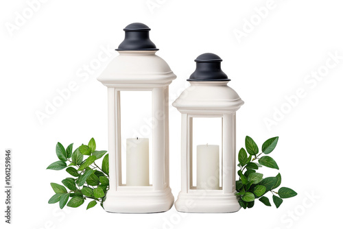 Elegant Lanterns with Greenery for Home Decor