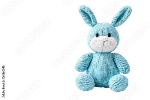 Soft Blue Bunny Toy for Children and Nursery Decor