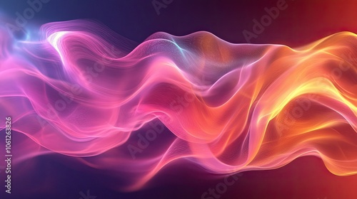 Wallpaper Mural abstract background with glowing lines in purple and orange Torontodigital.ca