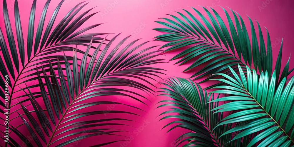 Abstract palm leaf illustration, a contemporary take on the tropics. Abstract palm leaf illustration, a contemporary take on the tropics.