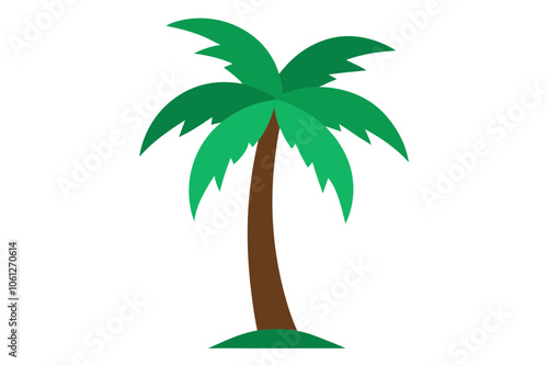 Palm tree | isolated vector illustration on white background