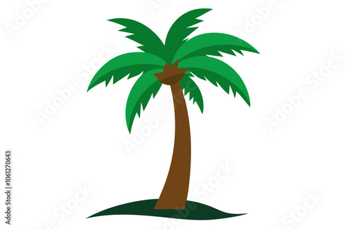 Palm tree | isolated vector illustration on white background