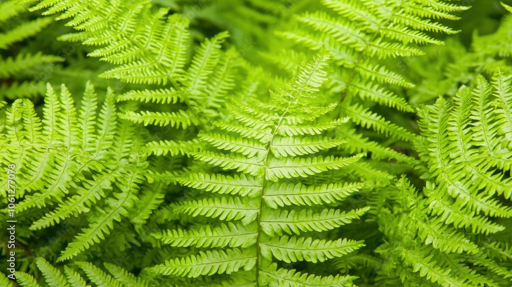 Intricate Close-up of Fern Fronds and Leaf Texture Intricate Close-up of Fern Fronds and Leaf Texture
