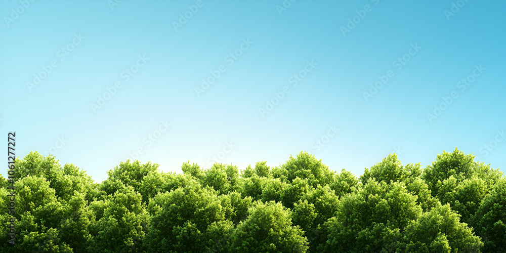 Green Tree Canopy against Blue Sky
Green Tree Canopy against Blue Sky