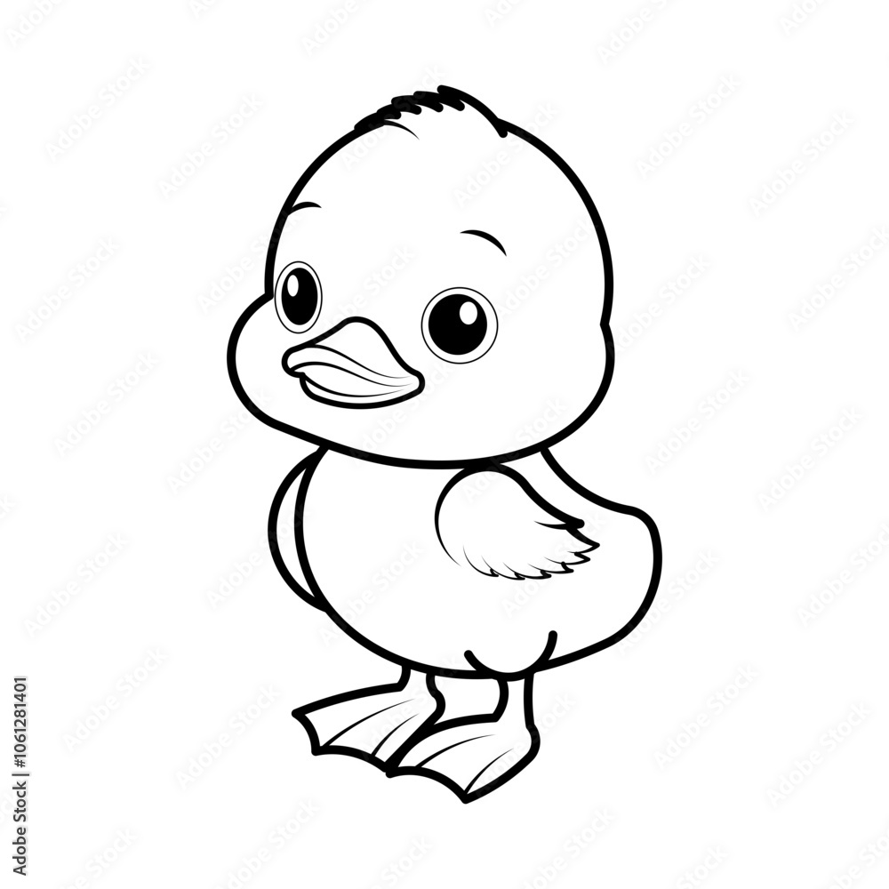 Duck on white background Duck on white background