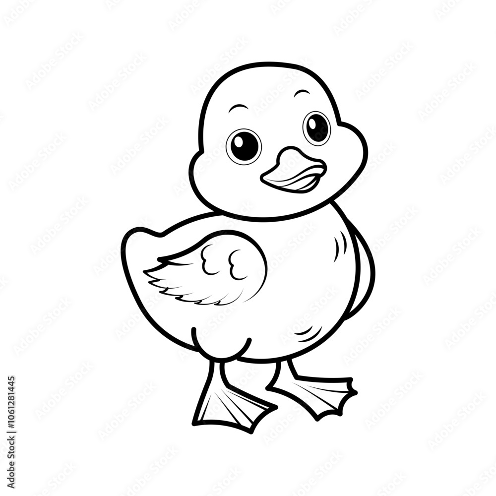 Duck on white background Duck on white background
