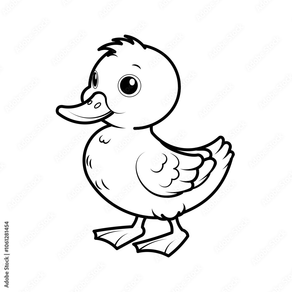Duck on white background Duck on white background