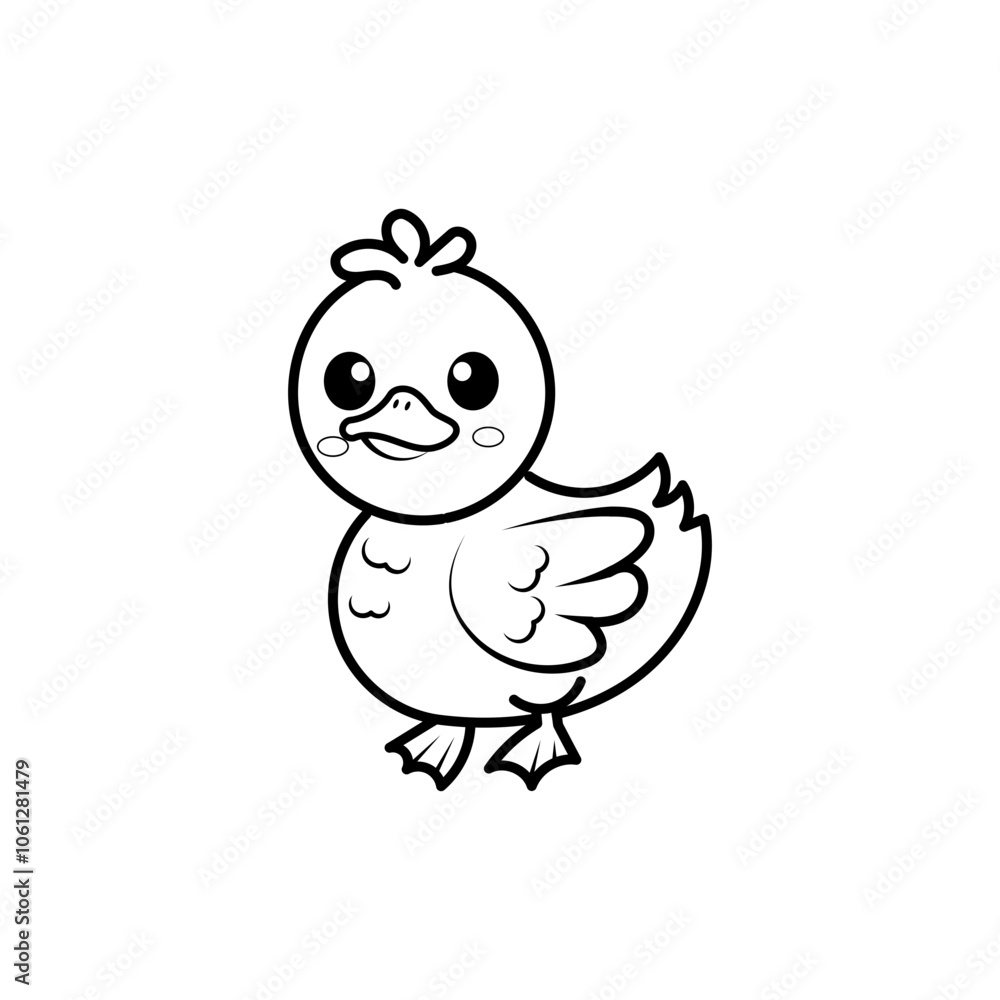 Duck on white background Duck on white background