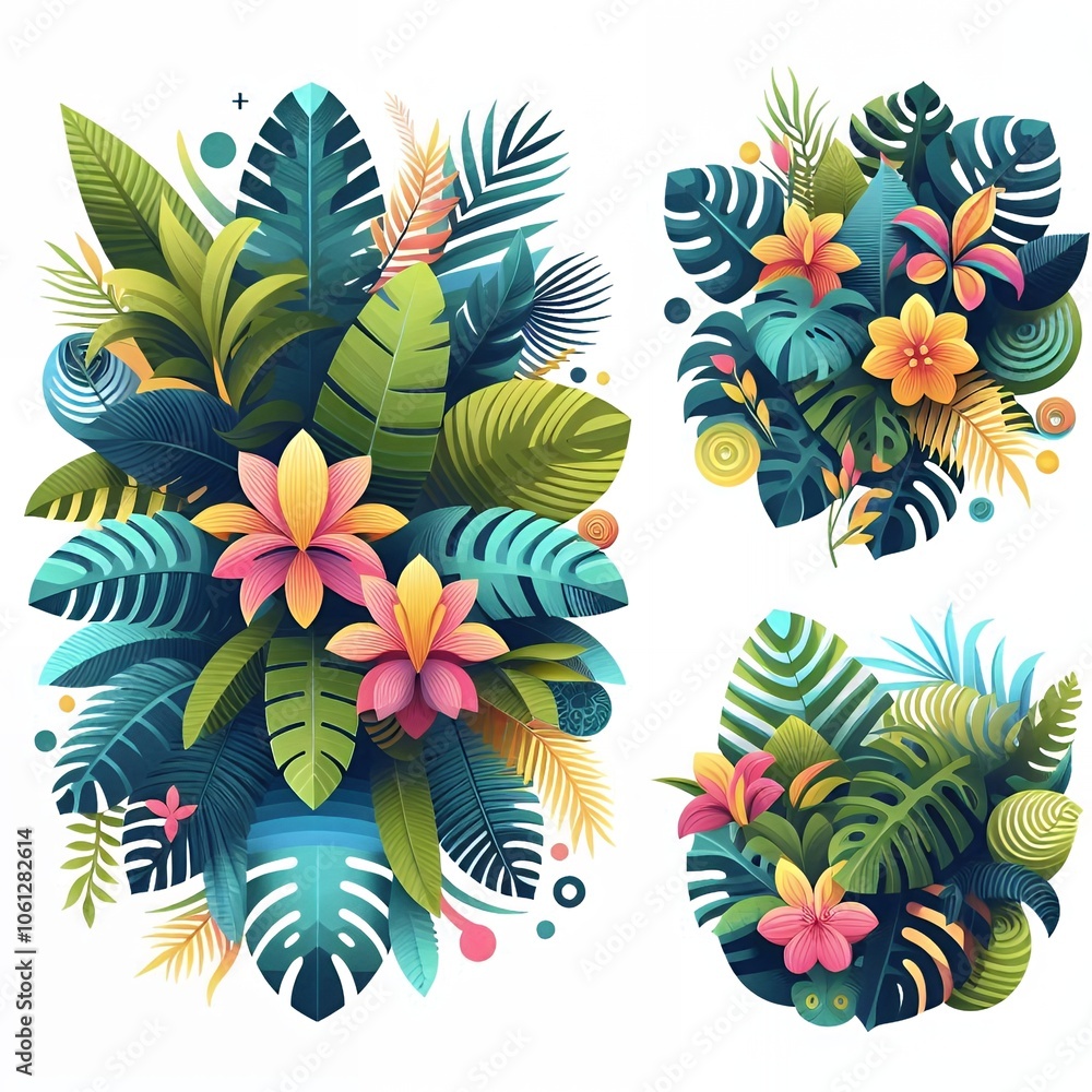 Naklejka premium abstract floral background
