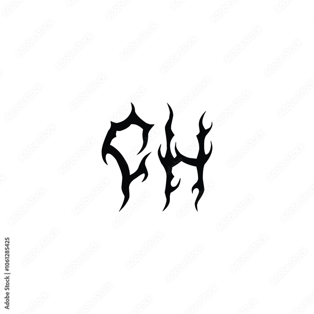 CH monogram logo design letter text name symbol monochrome logotype alphabet character simple logo CH monogram logo design letter text name symbol monochrome logotype alphabet character simple logo