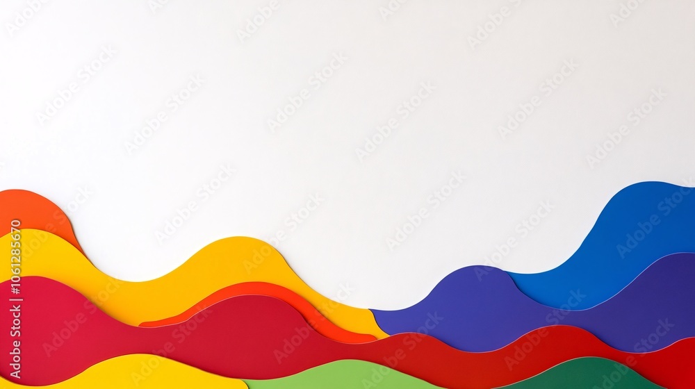 82.A lively scalloped border with smooth, curved shapes, each section filled with one of the seven rainbow colors, giving the frame a festive, dynamic feel, perfect for playful and creative designs. 82.A lively scalloped border with smooth, curved shapes, each section filled with one of the seven rainbow colors, giving the frame a festive, dynamic feel, perfect for playful and creative designs.